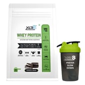 1 - XLR8 Flavoured Whey Protein 24 g Protein,  4 lb  Cookies & Cream with Shaker 
