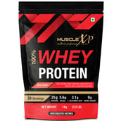2 - MuscleXP 100% Whey Protein with Digestive Enzyme,  2.2 lb  Fruit Berry (Pack of 5) 