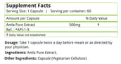 Natures Velvet Amla Pure Extract (500 mg), 60 veggie capsule(s)