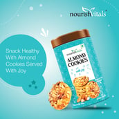 4 - NourishVitals Cookies, 0.120 kg Almond