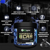 2 - Fitspire Super Gold BCAA, 0.55 lb 18 Servings Blue Raspberry with Shaker