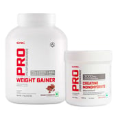 1 - GNC Pro Performance & Creatine Monohydrate 0.22 lb Combo, 6.6 lb Double Chocolate