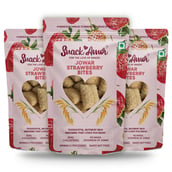 SnackAmor Jowar Bites, Strawberry (Pack of 3) 100 g