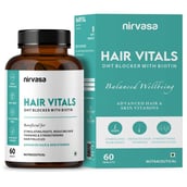 2 - Nirvasa Hair Vitals DHT Blocker with Biotin, 60 tablet(s) Unflavoured (Pack of 6)