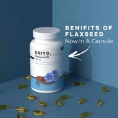 2 - Briyo Flaxseed Oil 1000mg, 60 softgels
