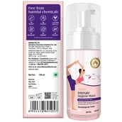 6 - Mom & World Natural Intimate Foaming Feminine Hygiene Wash, 120 ml + Reusable Menstrual Cup (Large)