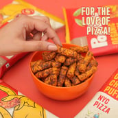 9 - Nourish Organics Popeas Organic Chickpea Puffs, Nyc Pizza (Pack of 4) 60 g