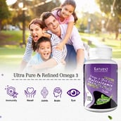 4 - Naturyz Omega 3 Fish Oil + Multivitamin Flavour Mint, 60 softgels