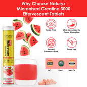 5 - Naturyz Micronized Creatine 3000,  Watermelon  20 tablet(s) 