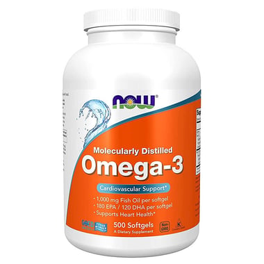 Now Omega-3, 500 softgels