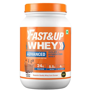 Fast & Up Whey Advanced - Isolate + Hydrolyzed Whey,  2.01 lb  Creamy Coffee 