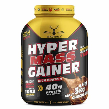 Wild Buck Hyper Mass Gainer, 6.6 lb Malt Chocolate