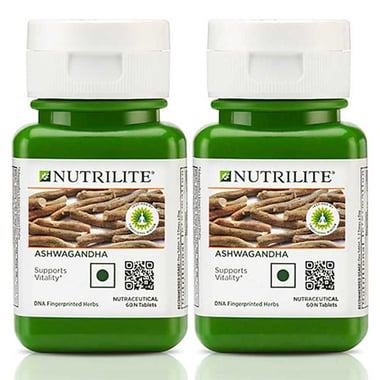 Amway Nutrilite Ashwagandha - Pack of 2,  60 tablet(s) 