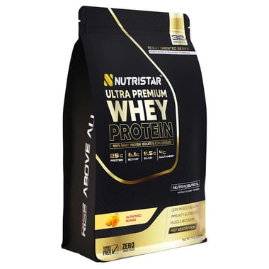 Nutristar Ultra Premium Whey Protein, 2.2 lb Alphonso Mango