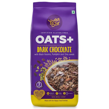 Yogabar Oats+, 1 kg Dark Chocolate