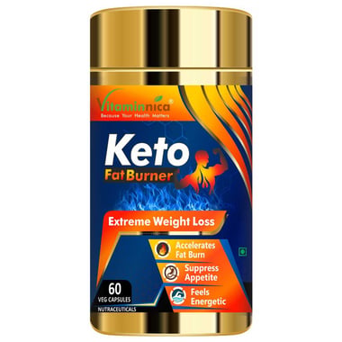 Vitaminnica Keto Fat Burner, 60 veggie capsule(s) Unflavoured