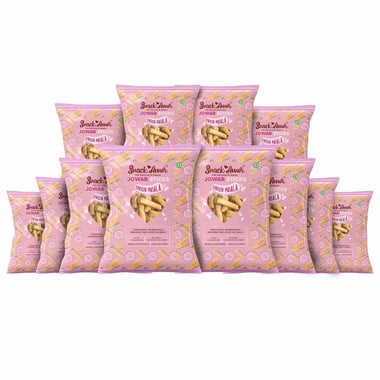 SnackAmor Jowar Sticks, Onion Masala (Pack of 12) 25 g