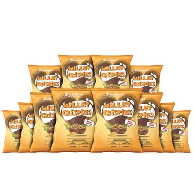 SnackAmor Millet Crispies,  Magic Masala (Pack of 12)  27 g 
