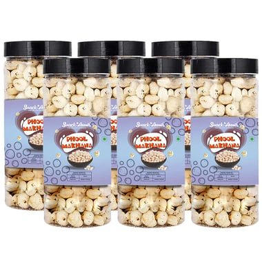 SnackAmor Phool Makhana,  Unflavoured (Pack of 6)  55 g 
