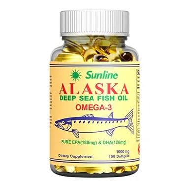 Sunline Alaska Deep Sea Fish Oil, 100 softgels