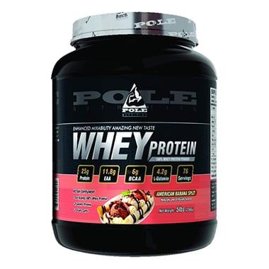 Pole Nutrition 100% Whey Protein,  5 lb  American Banana Split 