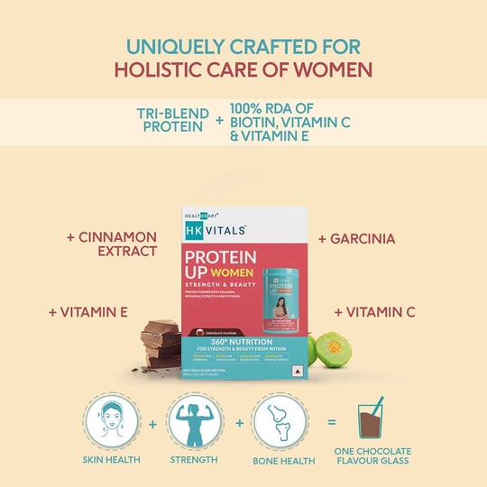 5 - HK Vitals ProteinUp Women Strength & Beauty by Healthkart,  0.044 lb  Chocolate 