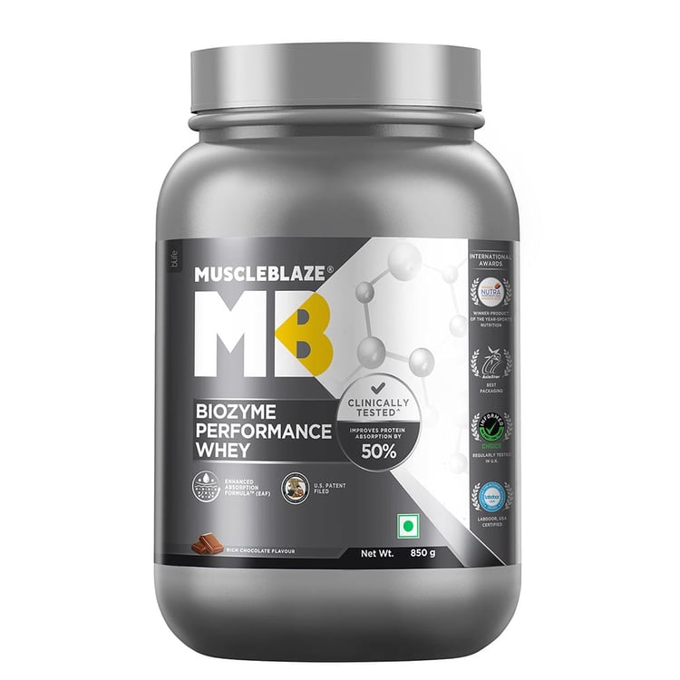 5 - MuscleBlaze Biozyme Performance Whey, 1.87 lb Rich Chocolate